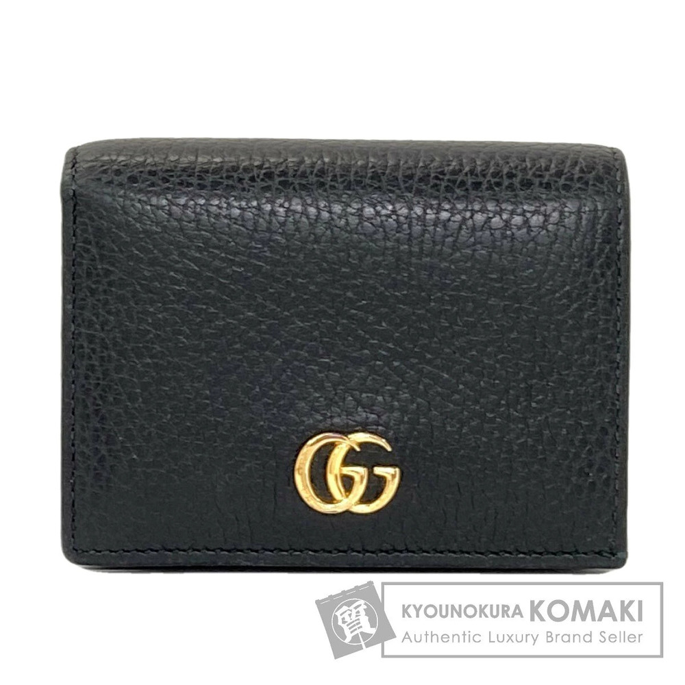 Gucci GG Marmont Double G Bi fold Wallet coin purse Leather